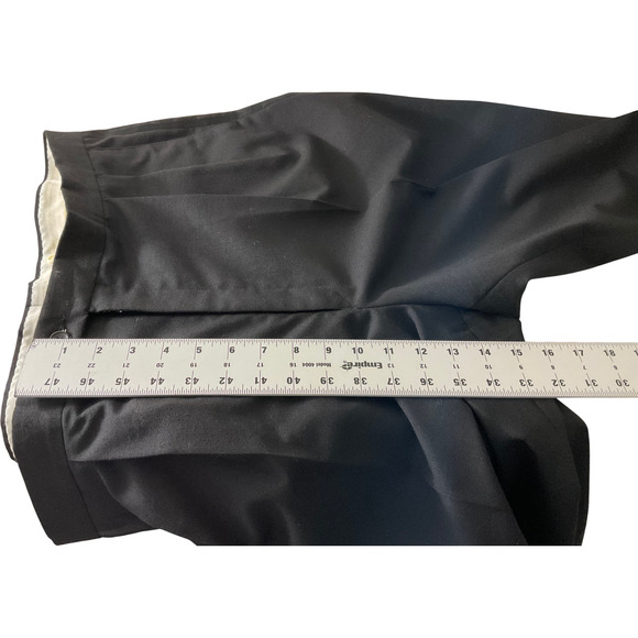 Unbranded Men's Dress Pants Black Stripe Pleated Size 40XL Classic Fit - Picture 5 of 13